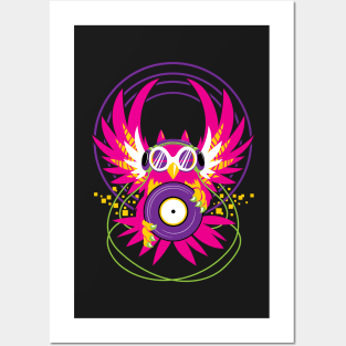 DJ Owl Posters and Art